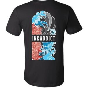 Ink Addict Wave T-Shirt XL NEW!